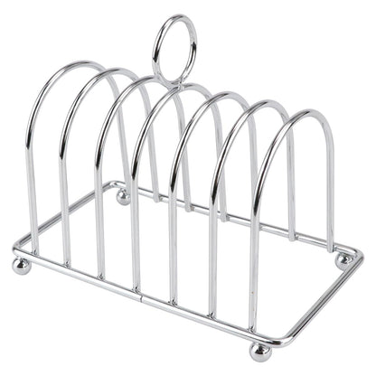Toast Rack Stainless Steel Toast Holder Stand with Ball Feet and Loop Carry Handle Bakeware Grid Cooling Racks for Buffet Breakfast Lunch Dinner