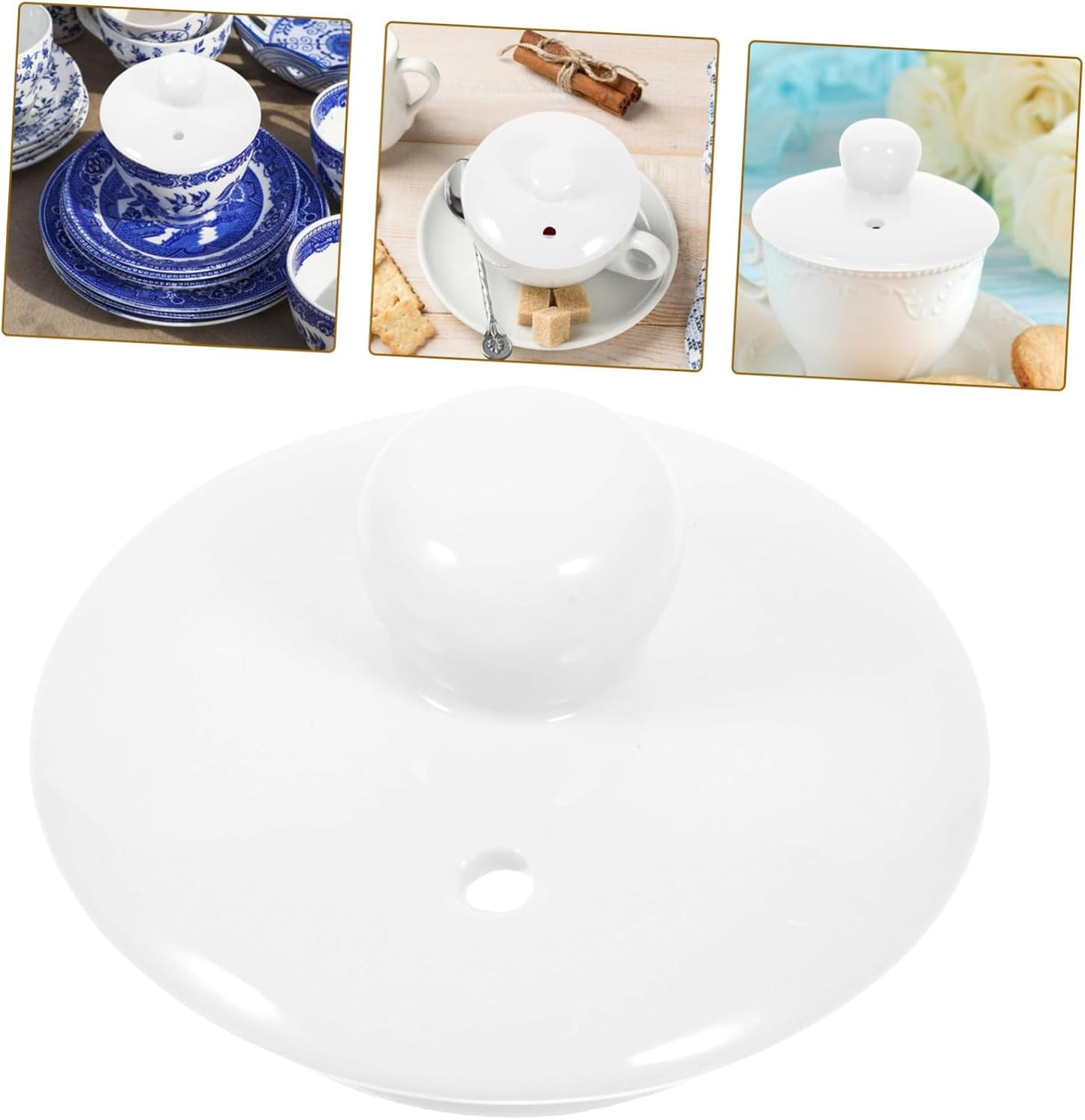 PRETYZOOM Tea Cup Lid Replacement for Tea Kettle, Retro Teacup Cover
