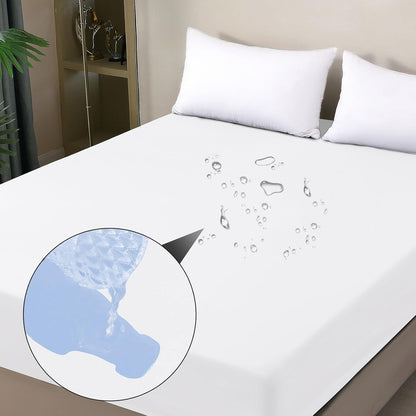 18'', 39'' 75'') Twin Mattress Protector Waterproof, Fitted Sheet Style Breathable Mattress Cover with Deep Pocket Fits