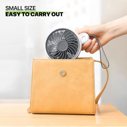 Magshion Portable Handheld 3-Inch Battery Operated Rechargeable Fan