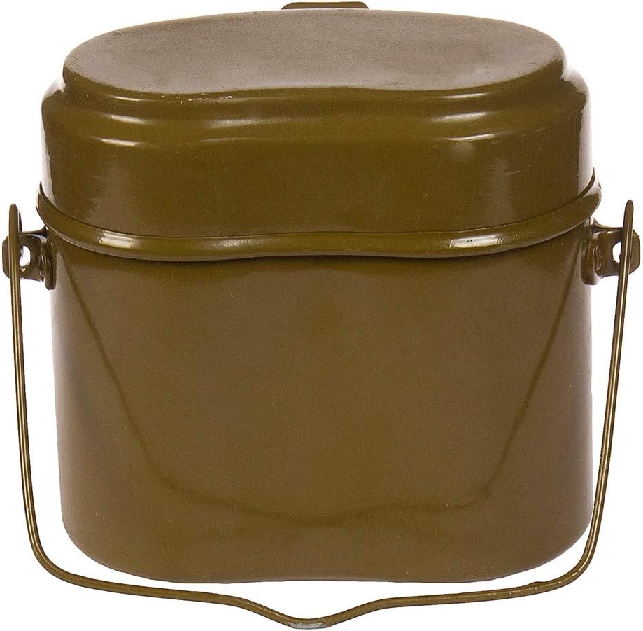 Books.And.More Original Soviet Russian Army Soldier Mess & Griddle Kit, Canteen Pot Lunch Box