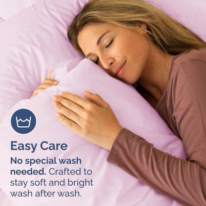 King Pillow Cases by [Brand Name] - Ultra Soft Hotel Quality Covers | Comfy, Cooling & Wrinkle-Free - 2 Piece Set in Pink
