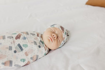 Copper Pearl Large Premium Knit Baby Swaddle Receiving Blanket Winter