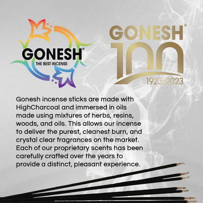 Gonesh Extra Rich Scented Incense Sticks, Non-Toxic 10” Slow Burn Aromatic Sticks, Lavender, 80 Pack