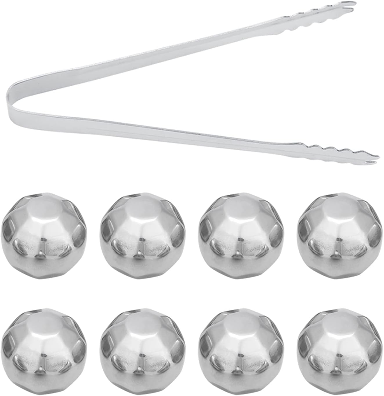 Stainless Steel Ice Spheres for Chilled Wine, Whiskey, and Fruit Drinks
