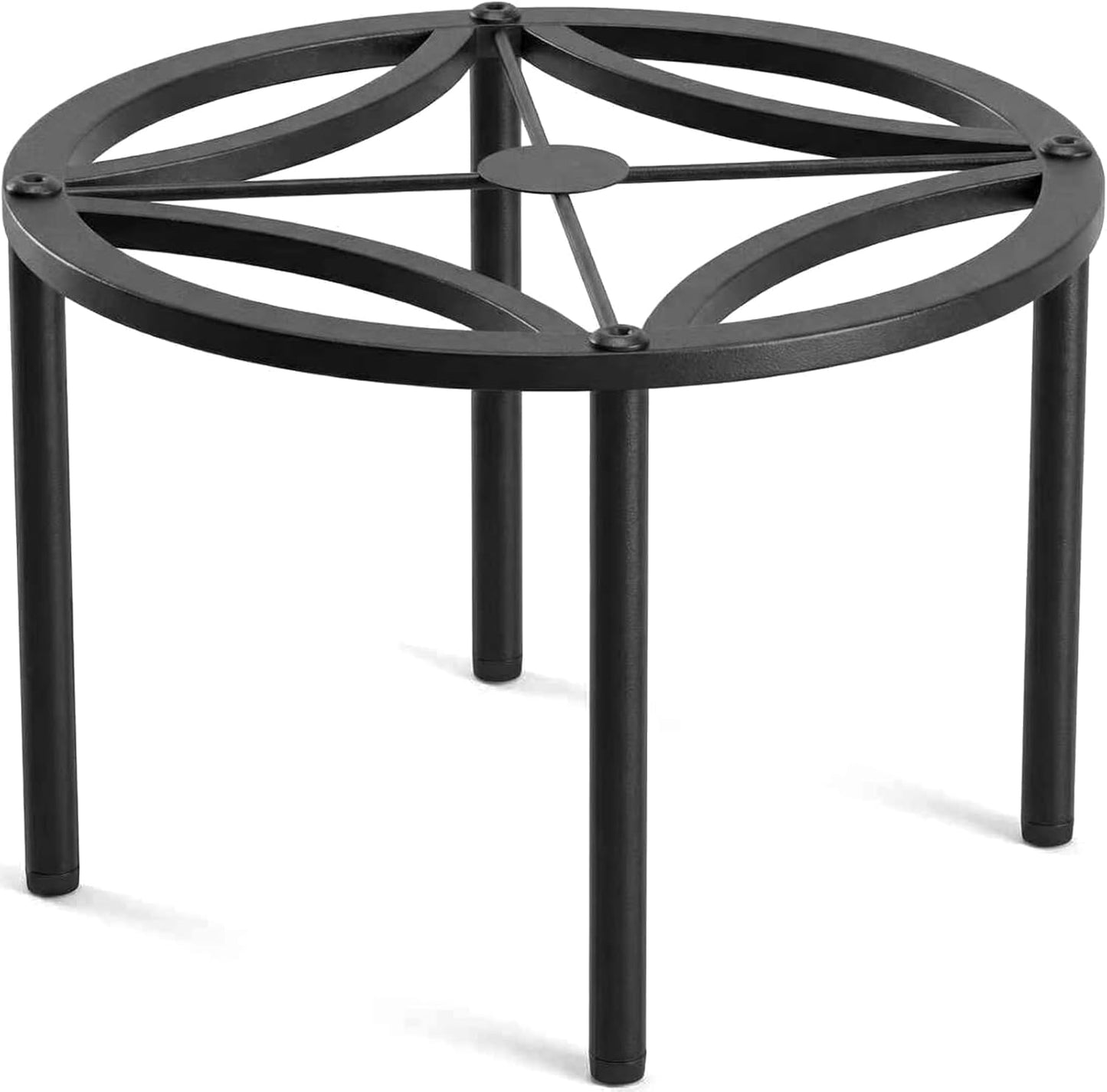 10.2" 4 TOSKING Heavy Duty Metal Plant Stand for Indoor Outdoor, Rustproof Wrought Iron Potted Plant Holder