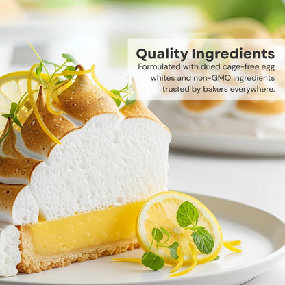 Chefmaster Meringue Powder Deluxe, Professional-Grade Egg White Substitute for Meringue Cookies, Pie Filling, Royal Icing, Non-GMO, Easy-to-Use, Made in USA, 5 lbs