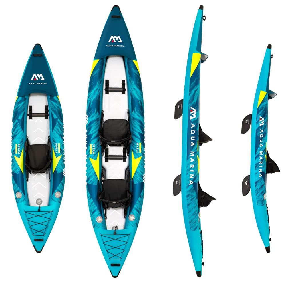 Aqua Marina Steam-312 Professional Kayak Package for 1 Person, 312 cm Length, Blue, 2022