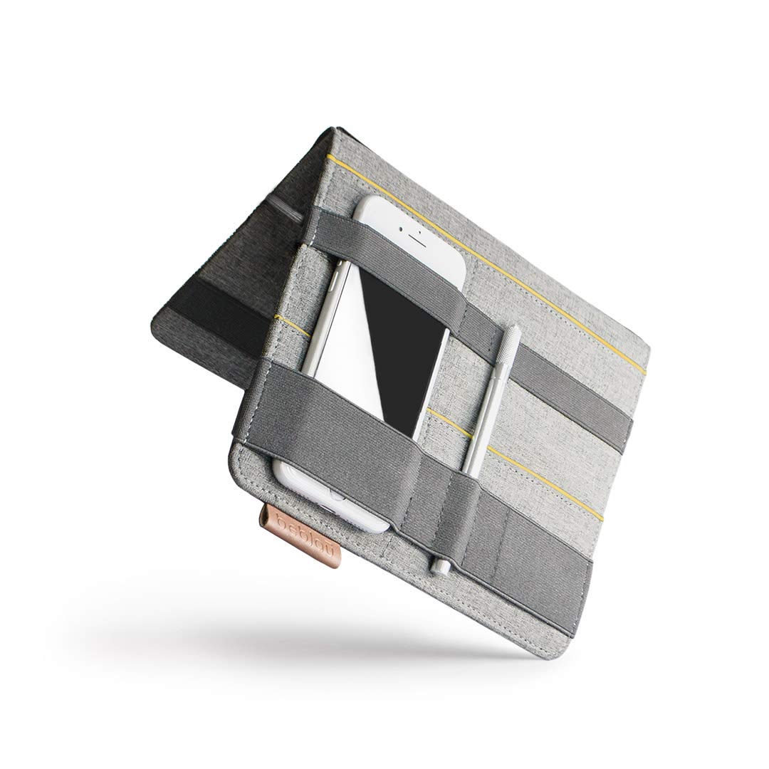 Beblau FOLD Portable TECH Organizer attachable to your Devices | Desk Sleeve | Gadget case | Working from Home Essentials | Laptop accessories | Backpack Insert | Portfolio |