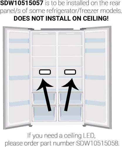 Supplying Demand W10515057 Refrigerator Rear Panel LED Module Replacement, Model Specific, Not Universal