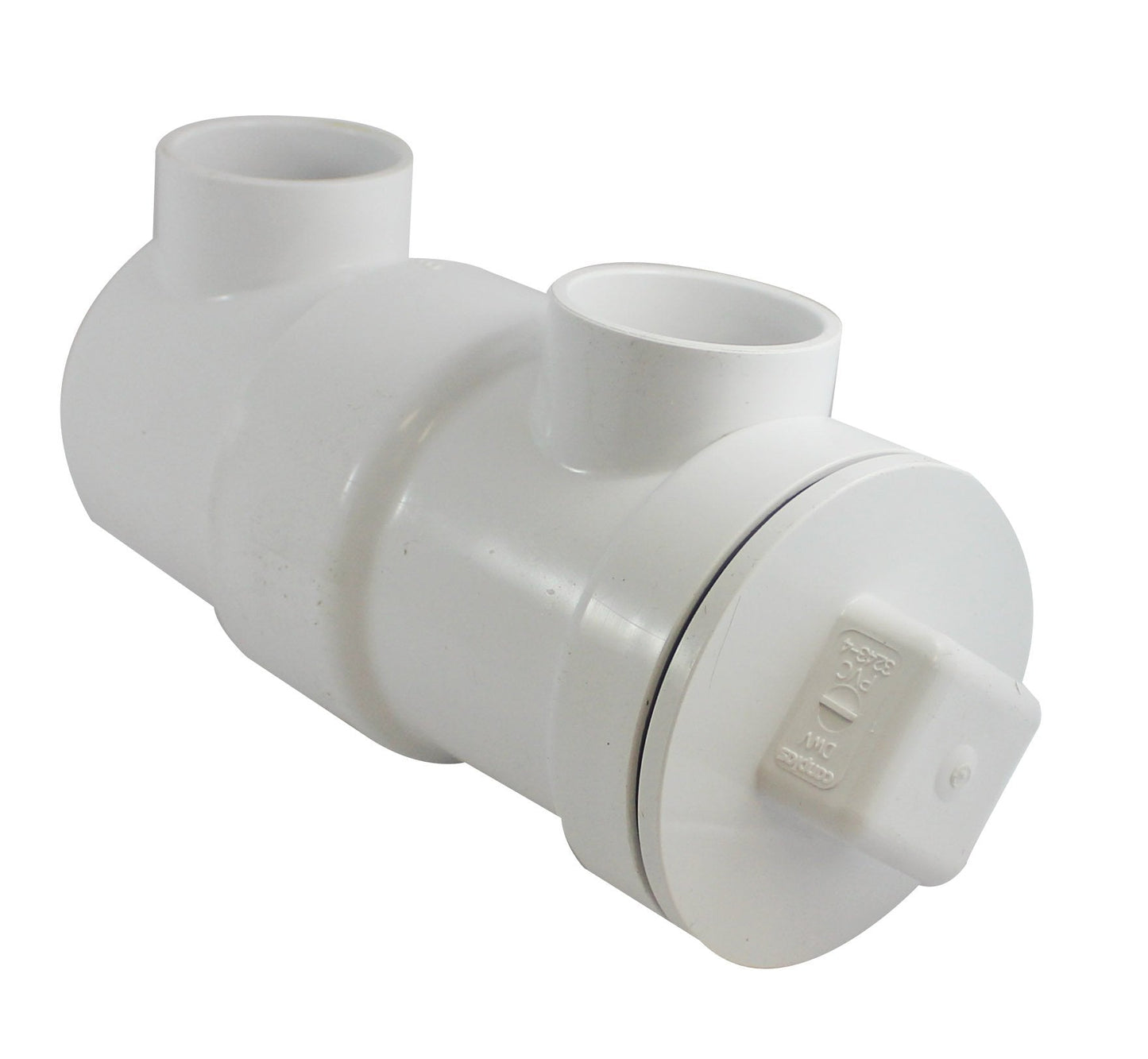 Endura 393243AW PVC In Line Drainer Strainer, White