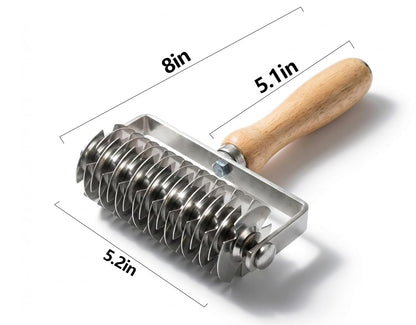 Lattice Pastry Cutter, Professional Lattice Roller for Pie & Beef Wellington, Sharp Multi-Blade Dough Cutter for Even Decorative Crusts, Easy-Clean Baking Gift for Home Bakers