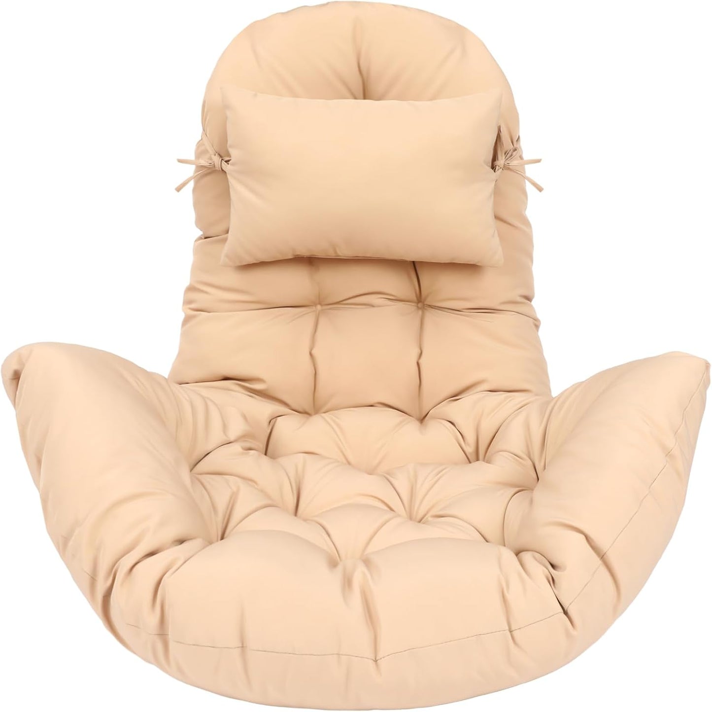 2.58 Hammock Patio(Beige,1 Tudomro Egg Chair Cushion Filling kg Replacement Rocking Wicker Chair Cushions High Back