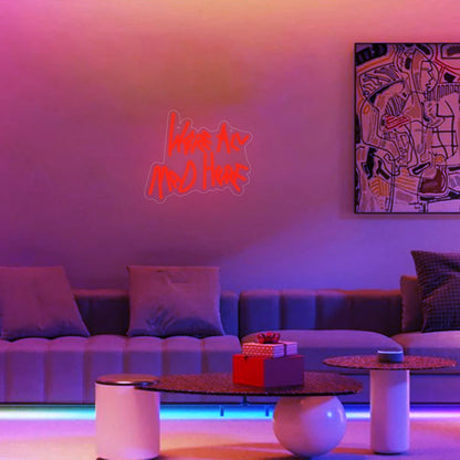 Neonawall Neon Sign for Wall Decor Light Up Letters Business Led Sign Birthday Party Gifts Led Decorative Night Signs Room Decorations Birthday Party Signs for Bar Club (We’ re All Mad Here)