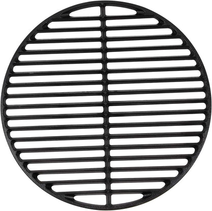 (15.5"-Fit KAMaster Cast Iron Cooking Grids Grates Compatible with Medium Big Green Egg Charcoal Grill Egg Grate Round