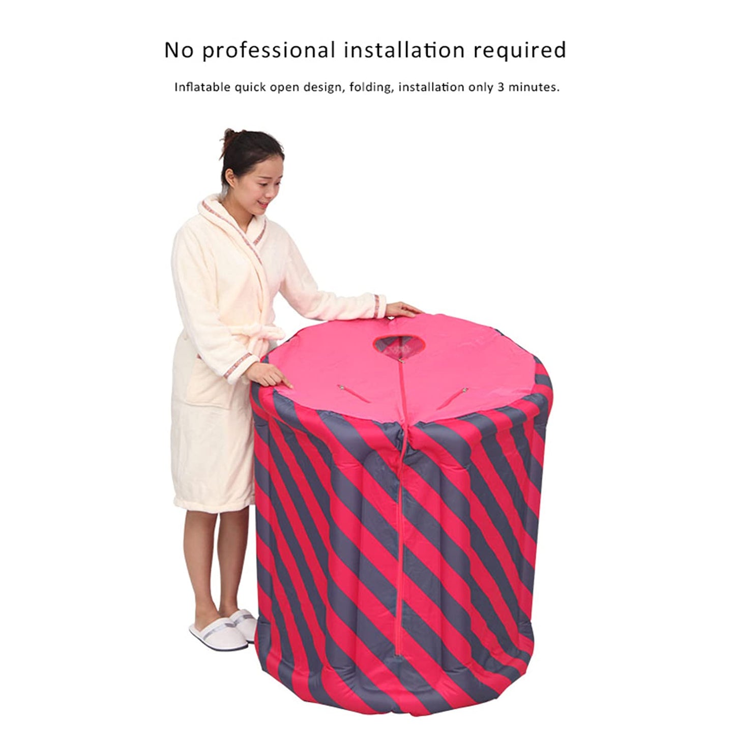 Folding Tent Full Body Spa Upgrade 1.5L/2L Steamer Spa Sauna Full Sauna Weight Loss Detox Therapy for SPA Beauty Salon and Home Use (Portable Sauna Tent 1.5L)
