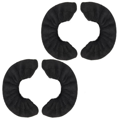Coolrunner 2 Pairs Ice Skate Blade Covers, Sports Blade Cover Skate Blade Protector for Hockey Skates, Figure Skates and Ice Skates, Black (Black, Large)