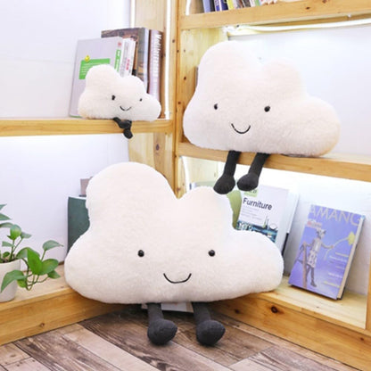 Cloud Cushion Pillow, Cartoon Clouds Shaped Throw Pillows for Bedroom, Office, Car