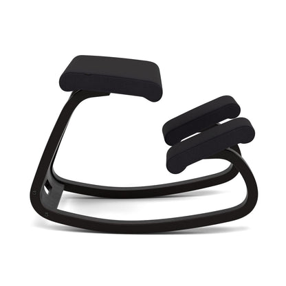 Varier Variable Black/Black Ergonomic Office Kneeling Chair for Desk – Back Pain Relief, Rocking Seat for Home, Study & Posture Support – 10 Year Manufacturer Warranty