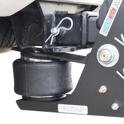 Shocker Max Black Air Ride Hitch with Black Combo 2" & 2-5/16" Balls, Fits 2" Hitch - 14,000 lbs