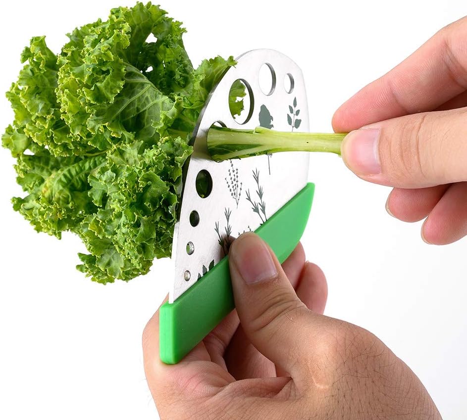Scissors Herb Stripper Tools Kit, 5-Blades Stainless Steel Scissors with Kitchen Herb Stripping Tool