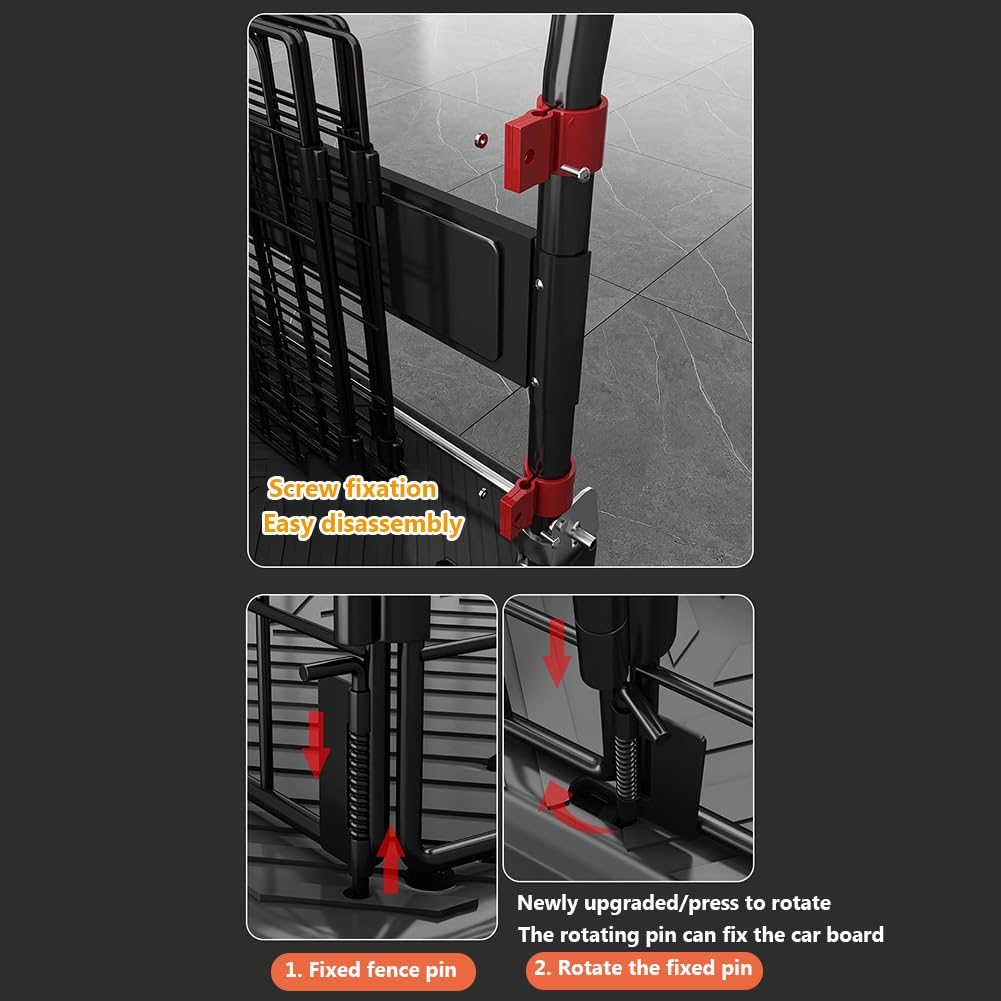Heavy Duty Folding Platform Truck Cart with Wheels for Warehouse Transport, Portable Utility Trolley for Moving Heavy Loads