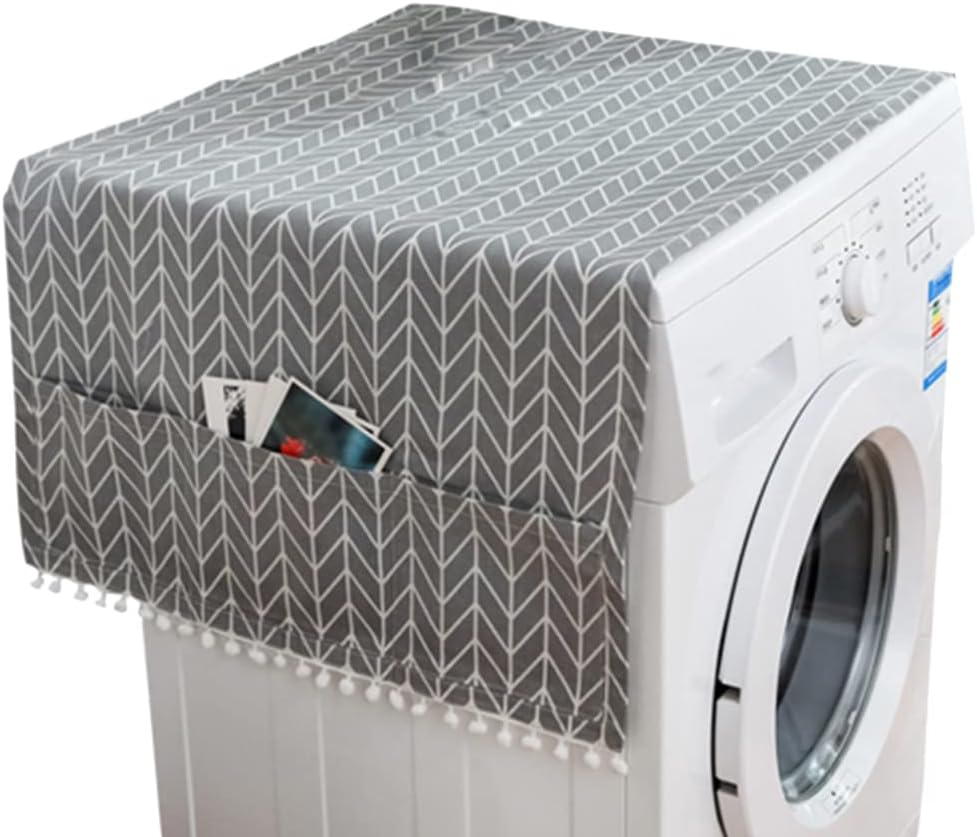 SEWACC Anti-Slip Refrigerator Cover - Fridge, Dryer, Washer Top Protector Mat, Washing Machine Sofa Cover