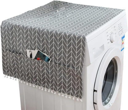 SEWACC Anti-Slip Refrigerator Cover - Fridge, Dryer, Washer Top Protector Mat, Washing Machine Sofa Cover