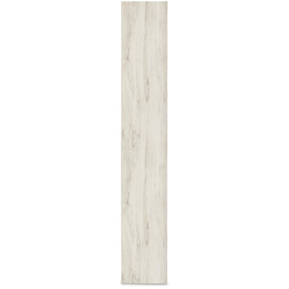 Signature Design by Ashley Bellaby Farmhouse 4-Piece Entertainment Center for TVs up to 69" with Electric Fireplace, Whitewash