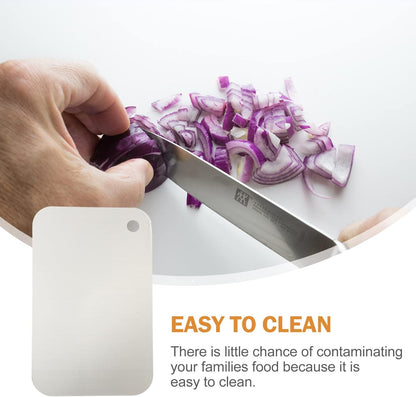Stainless Steel Cutting Board, Heavy Duty Kitchen Butcher Block for Food, Meat, Cheese, and Vegetables