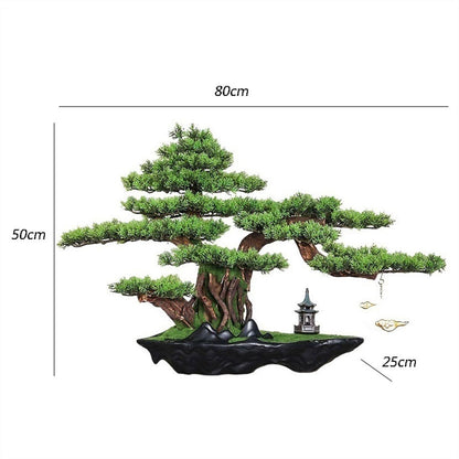WANGHAI2024M Artificial Trees Hotel Living Room Desktop Ornaments Simulation Tree Bonsai Modeling High-end Luxury Fake Greenery Landscaping Artificial Bonsai