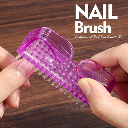 Teenitor Clear Coffin Nail Tips Set, Long Acrylic Nail Kit Full Cover Clear Press On Nails, 600 Pcs Fake Nails with Glue, Acrylic Nail Clipper Files and Buffer Polisher