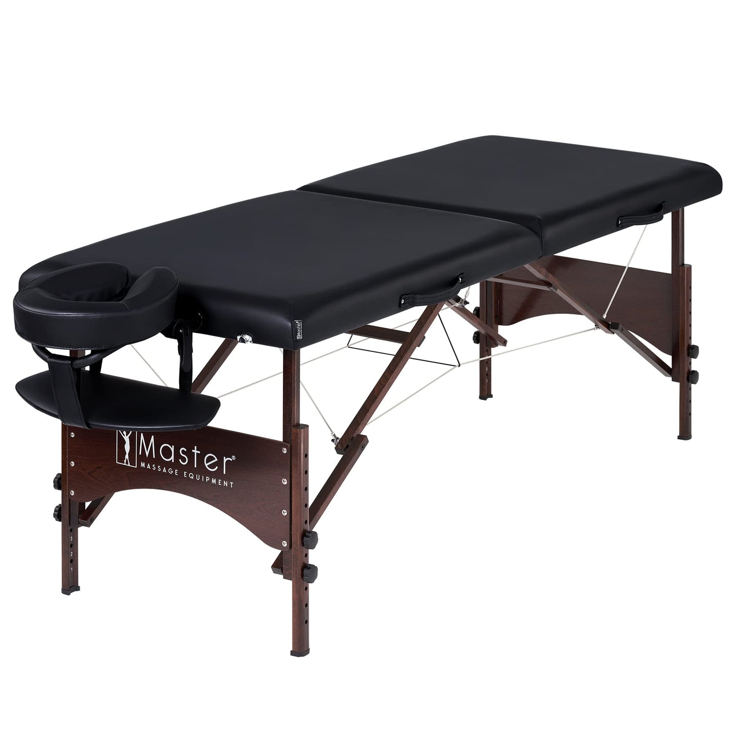 Master Massage Argo Black Portable Massage Table Package (Ambient Lighting System)