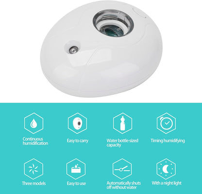 Mini Humidifier, Portable Air Humidifier, USB Plug Noiseless Water Bottle Humidifier for Bedroom Office