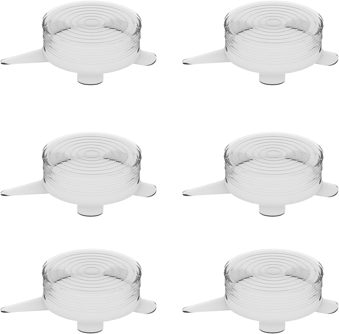 unwasted Reusable Silicone Lids (X-Small), Silicone Covers for Food Storage, Pack of 6