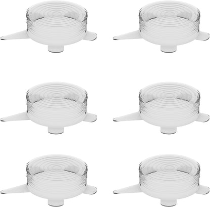 unwasted Reusable Silicone Lids (X-Small), Silicone Covers for Food Storage, Pack of 6