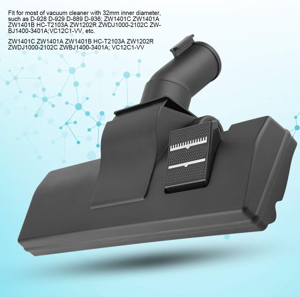 Vacuum Cleaner Head Plastic Adjustable Carpet Floor Brush Nozzle Tool for 32mm Inner Diameter