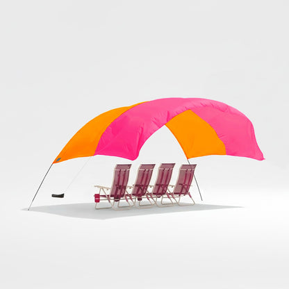 Shibumi Shade 3.0 Version | Sunset Edition | Sets Up in 3 Mins | 150 Sq. Ft. of Shade for up to 8 People | Includes Wind Assist | UPF 50+ Sun Protection