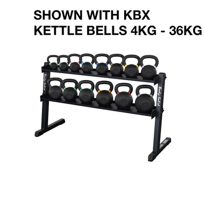 Body Solid (GKR60) 2-Tier Kettlebell Rack, 1000lb Weight Stand Storage, Commercial and Home Gym Strength Training Organizer