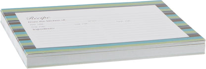 C.R. Gibson Forage 4x6 Double Sided Recipe Cards, Multicolor