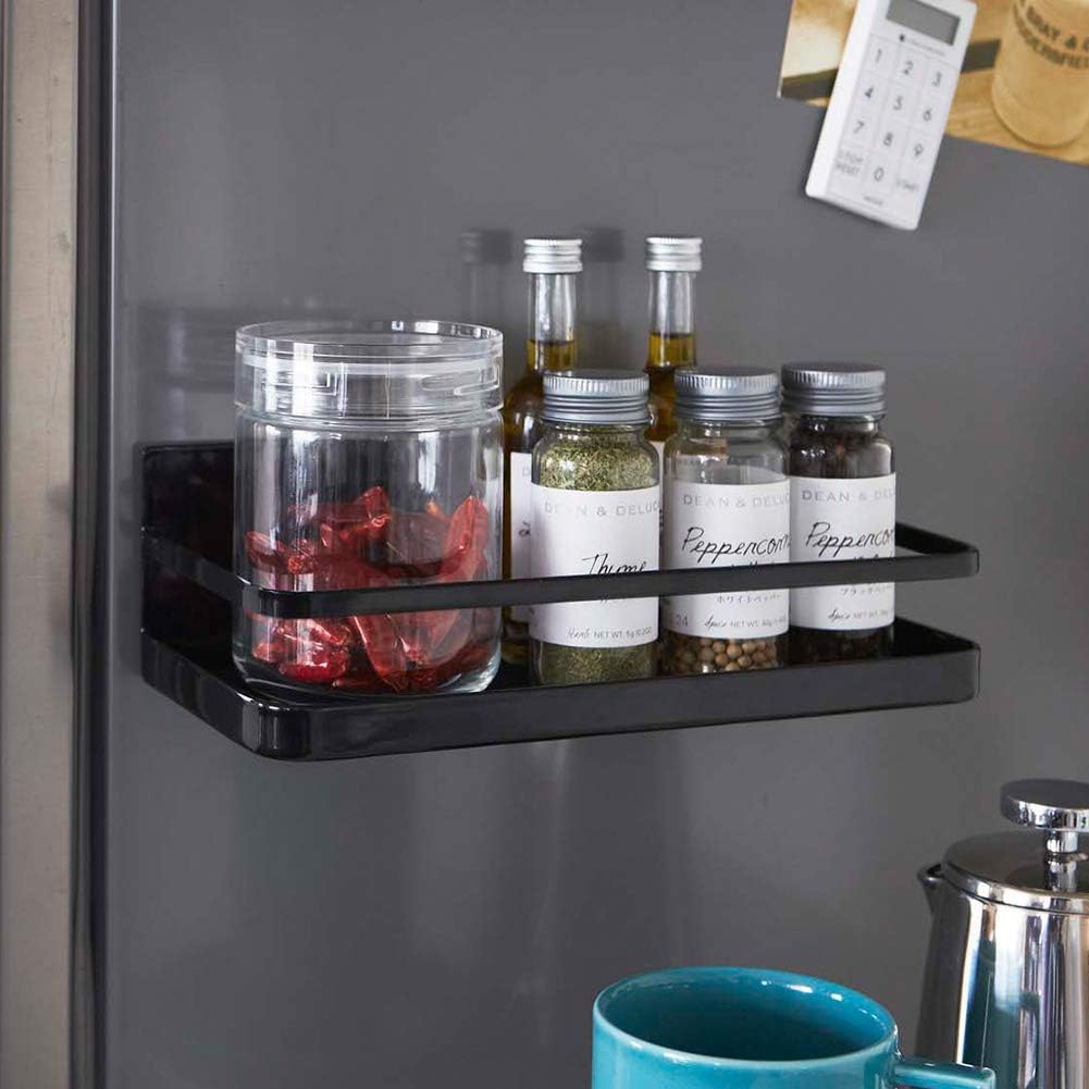 2523 9.6 4.3 3.3 inches (24.5 11 8.5 cm), Yamazaki Magnetic Spice Rack, Black, Approx. W x D x H x x Tower Seasoning