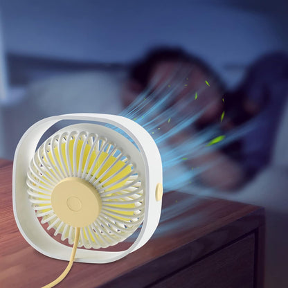 Portable Cooler Fan, Mini Desk Fan for Office and Outdoor Use, Personal Table Air Cooler Fan