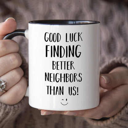YouNique Designs Goodbye Neighbor Mug, 11 Ounces, Moving Away Coffee Cup for Friends and Neighbors