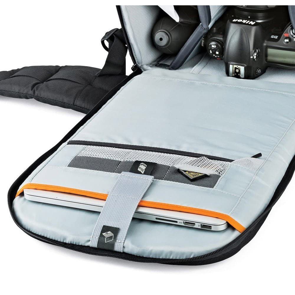 Lowepro LP37131, Flipside 500 AW II Camera Backpack, Fits Mirrorless, Compact Drone, DSLR with Lens, Extra Lenses, Black
