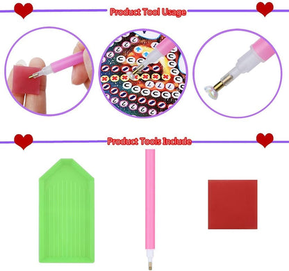 Birdhouse Diamond Art Hanging Kit for Adult Flowers Bird,Special Shaped Rhinestone,DIY Acrylic 5D Diamond Art Painting Window Pendants Home Garden Wall Hanging Kits Hanging Ornament,Double-Sided