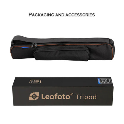 Leofoto Professional Camera Tripod, 63.9" Compact Carbon Fiber Tripod for DSLR Video Camcorder, 5 Leg Sections, 360° Ball Head, Max Load 20KG/44Lb (LS-365CX+LH-47)