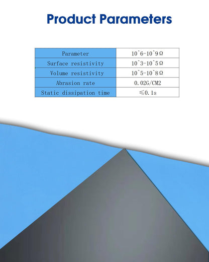 Anti Static Mat for Pc ESD Mat: 24"X48" Soldering Table Mat Kit Computer Electronics Repair- Heat Resistant Static Mat（Blue）