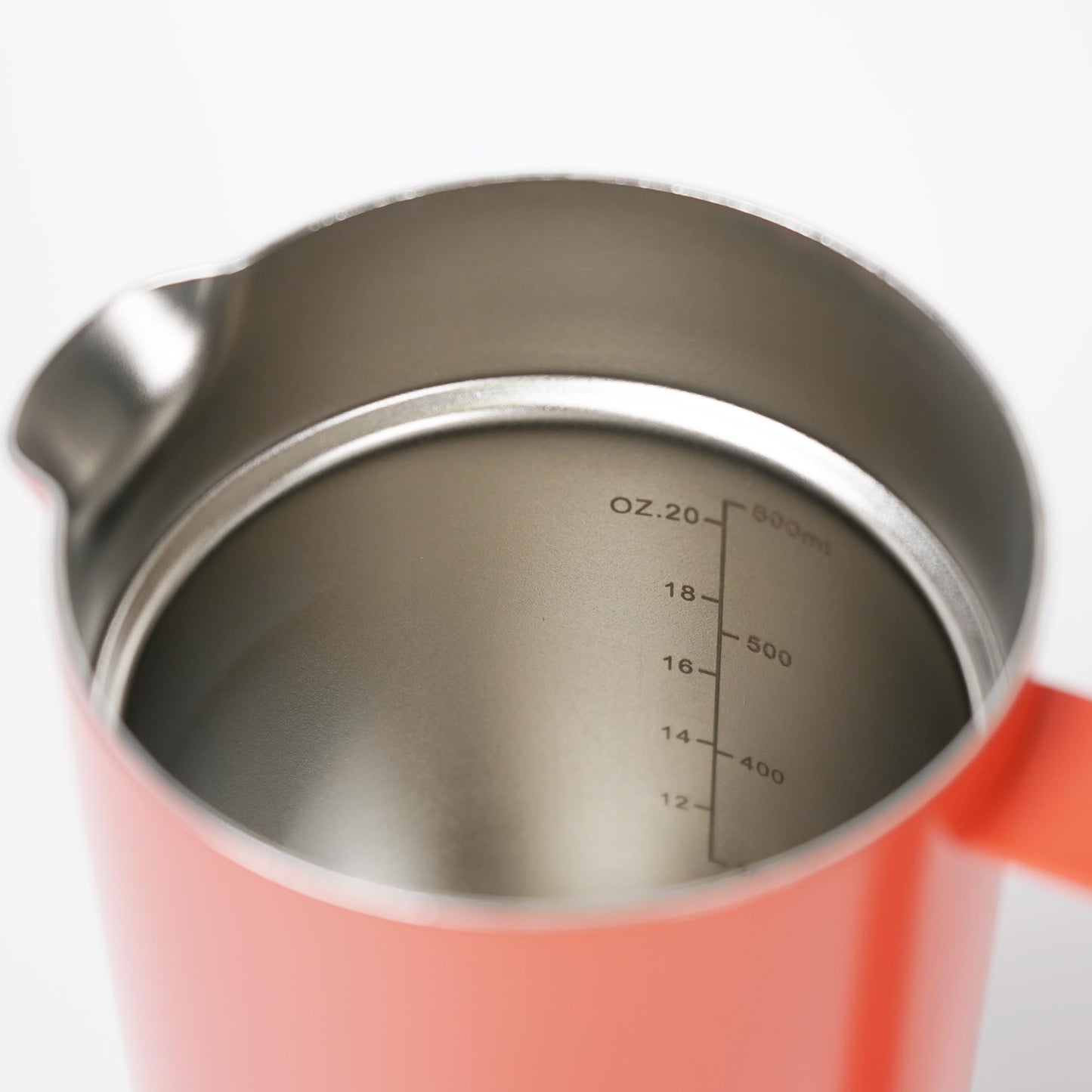 Meelio small French Press Coffee Maker 600ml, Double-Wall Insulated French Press Coffee Press Stainless Steel for travel camping, Silicone handle (2-4cup, 20 OZ) silver