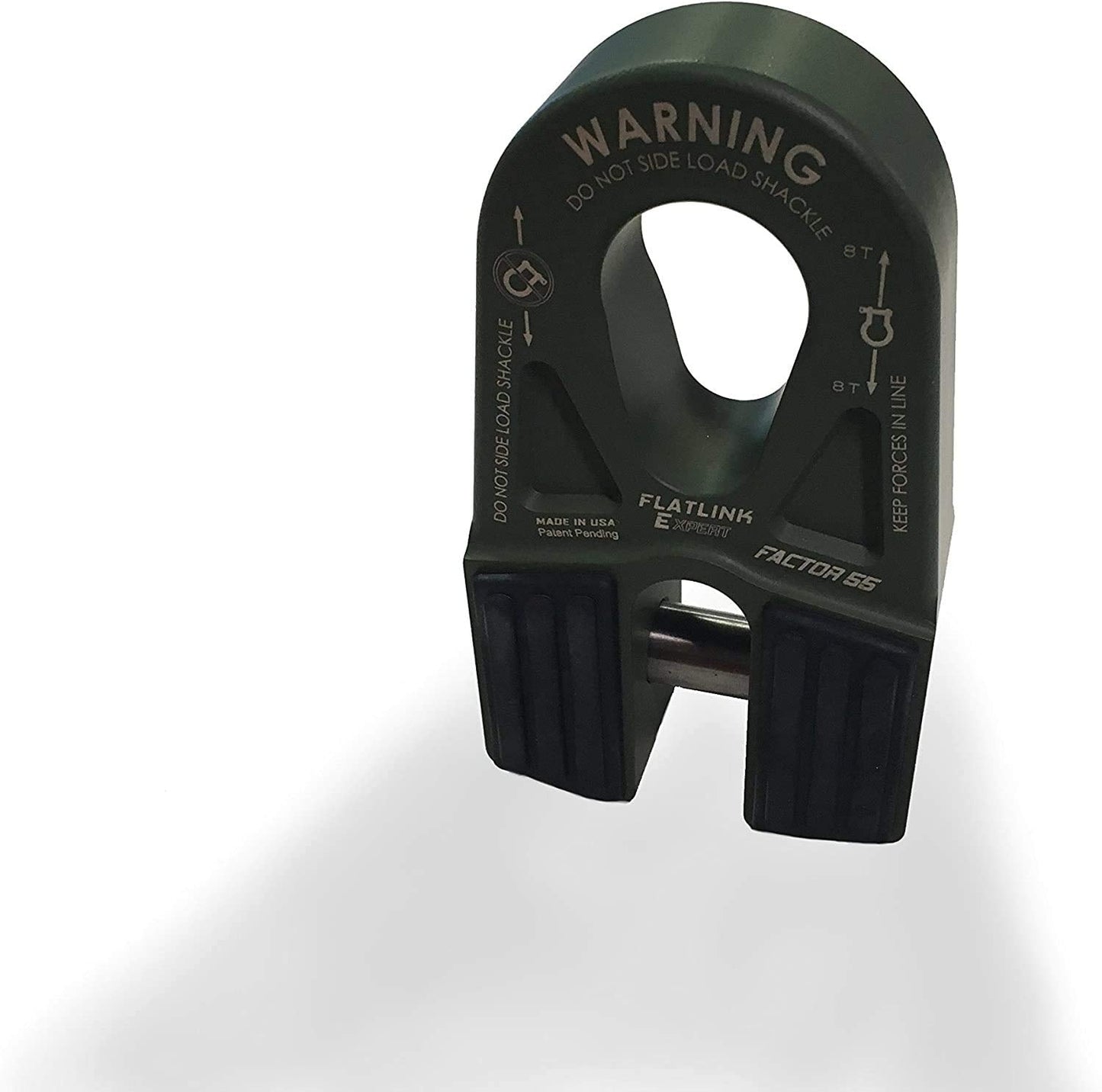Factor 55 00080-06 FlatLink E Expert Version Winch Shackle Mount Assembly Anodized Gray