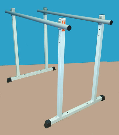 Titan Gymnastics Parallel Bar, (2) Adjustable Heights & (3) Adjustable Widths, with 2” Dia Parallel Bars – Made in The USA.